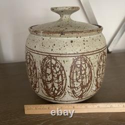 Vintage Victor Vic Bracke Pottery Lidded Jar Pot MCM Calif Modernist VIDEO