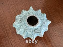 Vintage Victoria Littlejohn Rare Speckled Blue Ceramic Studio Pottery Pumpkin