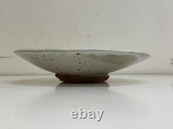 Vintage Walker Studio Pottery Ceramic Bowl Geometric Carved Earth Tone Glaze 10