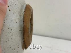 Vintage Walker Studio Pottery Ceramic Bowl Geometric Carved Earth Tone Glaze 10