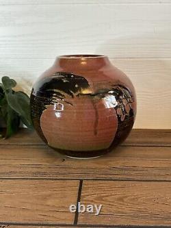 Vintage Walter Dexter Canadian Studio Art Pottery Stoneware Ceramic Vase 6.5