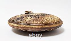 Vintage Walter Wassing Dutch Australian Studio Pottery Ikebana Vase Signed