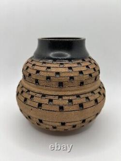 Vintage Walter Yovaish Studio Pottery Vase Signed Mint Condition 1980's