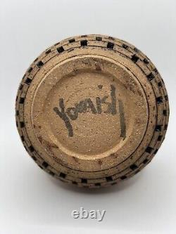Vintage Walter Yovaish Studio Pottery Vase Signed Mint Condition 1980's