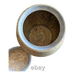 Vintage Warren MacKenzie Signed Studio Pottery Lidded Jar, Mid-Century Modern St