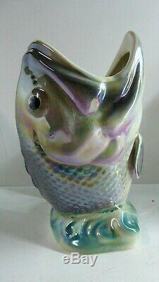 Vintage Wembley Ware Dhu Fish Vase Australian Studio Pottery