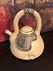 Vintage Whimsical Studio Pottery Art Design Dimpled Teapot Signed Very Rare
