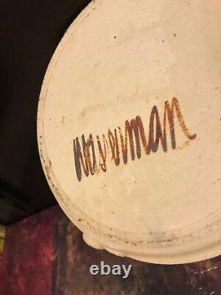 Vintage Whimsical Studio Pottery Art Design Dimpled Teapot Signed Very Rare