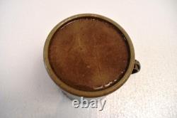 Vintage White Ceramic Mug Floral Hand Painted Leaf Berry Design Studio PotteryR