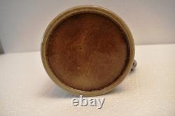 Vintage White Ceramic Mug Floral Hand Painted Leaf Berry Design Studio PotteryR