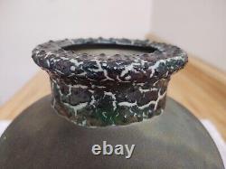 Vintage William K. Turner Raku studio pottery vase signed