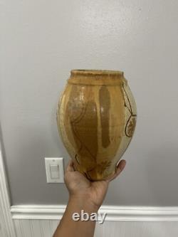 Vintage Wishon Harrell Handmade Studio Pottery Stoneware Vase Vessel
