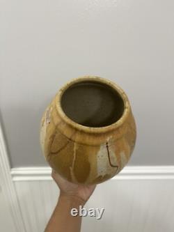 Vintage Wishon Harrell Handmade Studio Pottery Stoneware Vase Vessel