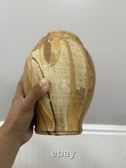 Vintage Wishon Harrell Handmade Studio Pottery Stoneware Vase Vessel