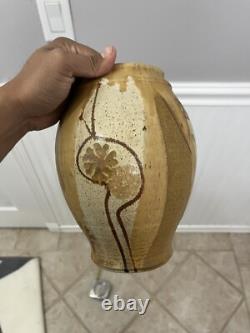 Vintage Wishon Harrell Handmade Studio Pottery Stoneware Vase Vessel