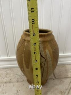 Vintage Wishon Harrell Handmade Studio Pottery Stoneware Vase Vessel