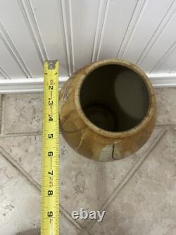 Vintage Wishon Harrell Handmade Studio Pottery Stoneware Vase Vessel