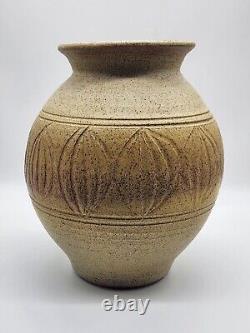 Vintage Wishon Harrell Large California Studio Art Pottery Vase Heavy