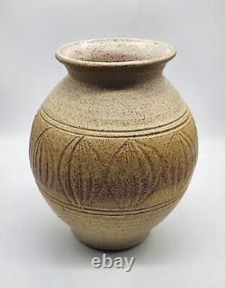 Vintage Wishon Harrell Large California Studio Art Pottery Vase Heavy