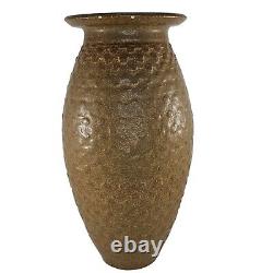 Vintage Wishon Harrell Stoneware Art Pottery Vase Signed Mid Century Chipped