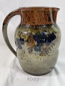 Vintage YOSUKE HARUTA Signed Studio Pottery Mingei Art Pitcher/Jug