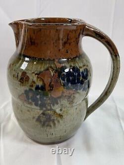 Vintage YOSUKE HARUTA Signed Studio Pottery Mingei Art Pitcher/Jug