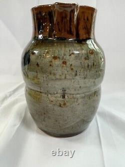 Vintage YOSUKE HARUTA Signed Studio Pottery Mingei Art Pitcher/Jug