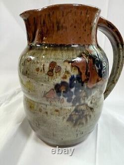 Vintage YOSUKE HARUTA Signed Studio Pottery Mingei Art Pitcher/Jug