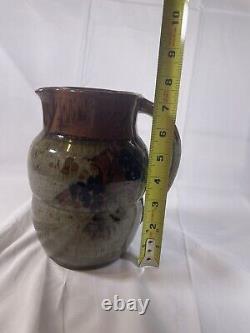 Vintage YOSUKE HARUTA Signed Studio Pottery Mingei Art Pitcher/Jug