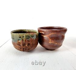 Vintage Yunomi Style Drinkware Set Japanese Studio Pottery Tea Cup (10) Set No. 3