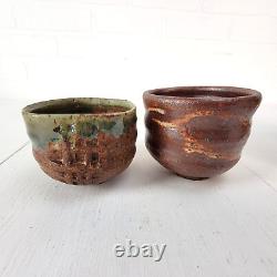 Vintage Yunomi Style Drinkware Set Japanese Studio Pottery Tea Cup (10) Set No. 3