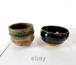 Vintage Yunomi Style Drinkware Set Japanese Studio Pottery Tea Cup (10) Set No. 3