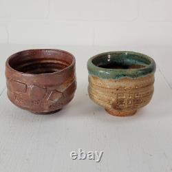 Vintage Yunomi Style Drinkware Set Japanese Studio Pottery Tea Cup (12) Set No. 1