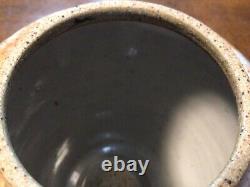 Vintage handmade studio pottery vase with lid