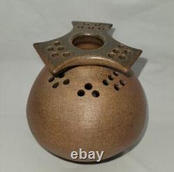 Vintage modern RUTH GOWDY McKINLEY studio pottery weed pot vase 1960 mcm #5485