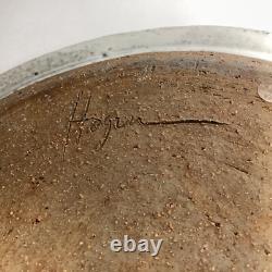 Vintage studio art glazed pottery signed plate/charger Vintage studio art glazed pottery signed plate/charger