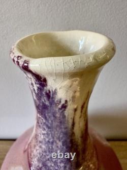 Vintage studio art pottery sculptural vessel organic form modern ceramic art