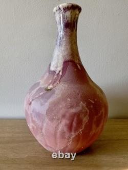 Vintage studio art pottery sculptural vessel organic form modern ceramic art