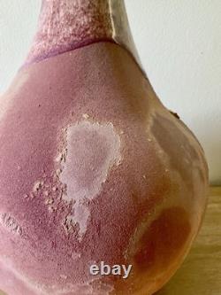 Vintage studio art pottery sculptural vessel organic form modern ceramic art