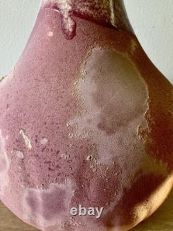 Vintage studio art pottery sculptural vessel organic form modern ceramic art