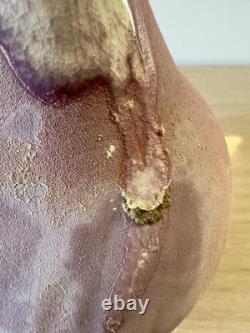 Vintage studio art pottery sculptural vessel organic form modern ceramic art