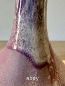 Vintage studio art pottery sculptural vessel organic form modern ceramic art