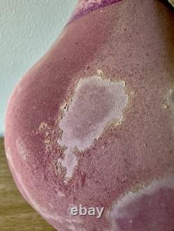 Vintage studio art pottery sculptural vessel organic form modern ceramic art