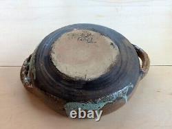 Vintage studio art pottery stoneware signed, Pottery Made In Israel