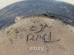 Vintage studio art pottery stoneware signed, Pottery Made In Israel