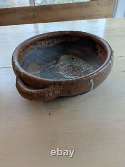 Vintage studio art pottery stoneware signed, Pottery Made In Israel