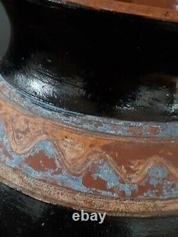 Vintage studio pottery vase 1935, 8.5 inches