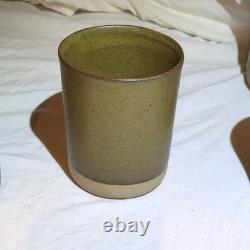 Vntg Martz Marshall Studios Stoneware Pitcher & 6 Tumblers signed Mid Century