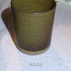 Vntg Martz Marshall Studios Stoneware Pitcher & 6 Tumblers signed Mid Century