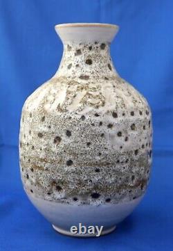 Volcanic Pitted Glaze Studio Art Pottery Brutalist MCM Vase 9 by Neal Townsend